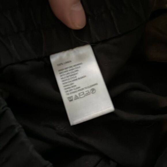 Tommy Bahama Black 100% Linen High Rise Easy Pants Sz S - Picture 7 of 8